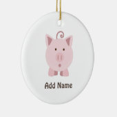 かわいい驚きの豚 セラミックオーナメント (右)