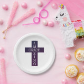 かわいい驚くべきグレースタイポグラフィとクロス | ペーパープレート (パーティー)