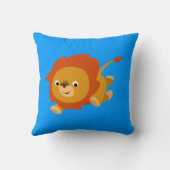 かわいい高速マンガのライオン枕 クッション (裏面)