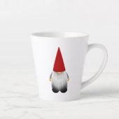 かわいい髭のあるクリスマス格言 カフェラテマグ (右)