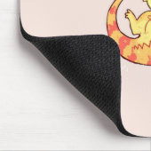 かわいい髭のドラゴンマウスパッド マウスパッド (コーナー)