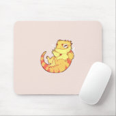 かわいい髭のドラゴンマウスパッド マウスパッド (マウス)