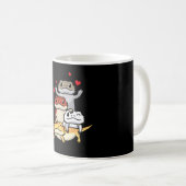 かわいい髭ドラゴンポゴナ コーヒーマグカップ (正面右)