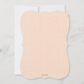 かわいい髭及び弓性は招待を明らかにします 招待状 (裏面)