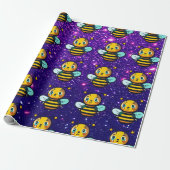 かわいい魅力的テーマインスパイアBee Cute ラッピングペーパー (アンロールド)