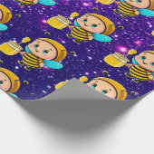 かわいい魅力的テーマインスパイアBee Cute ラッピングペーパー (角)