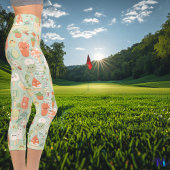 かわいい魅力的デッセ日本のルツミントグリーン カプリレギンス