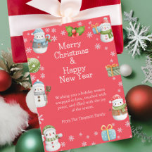 かわいい魅力的冬の雪だるまクリスマス