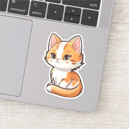 かわいい魅力的子猫 シール