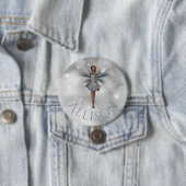 かわいい魅惑お洒落のファンタジー妖精の銀名 缶バッジ (インサイチュ)