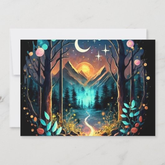 かわいい魅惑コテージコアベビーシャワー 招待状 (裏面)