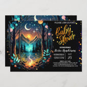 かわいい魅惑コテージコアベビーシャワー 招待状 (正面/裏面)