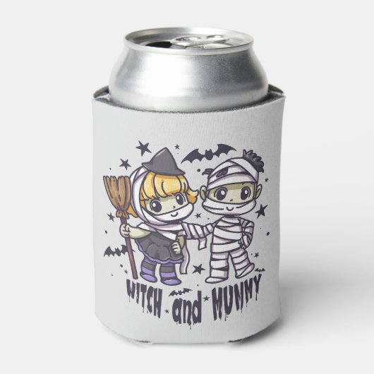 かわいい魔女とママ 缶クーラー (缶正面)