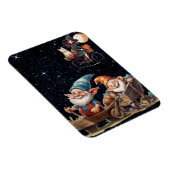 かわいい魔女と幸せ格言柔軟なフォトマグネット マグネット (右側)