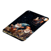 かわいい魔女と幸せ格言柔軟なフォトマグネット マグネット (左側)