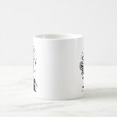 かわいい魔女と黒猫のドードル コーヒーマグカップ (中央)