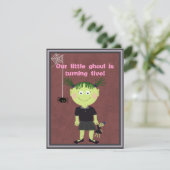 かわいい魔女のパーティー招待状 招待状 (スタンド正面)