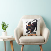 かわいい魔女の使い魔 黒猫 ハロウィン クッション (椅子)
