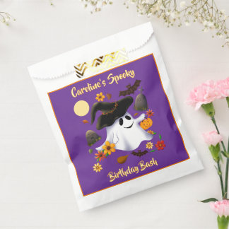 かわいい魔女の幽霊トリックまたはトリート墓地 フェイバーバッグ