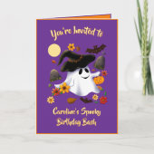 かわいい魔女の幽霊　トリックオアトリート　墓地 カード (正面)