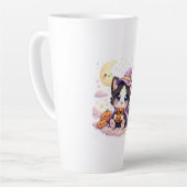 かわいい魔女の雲の子猫 カフェラテマグ (左アングル)