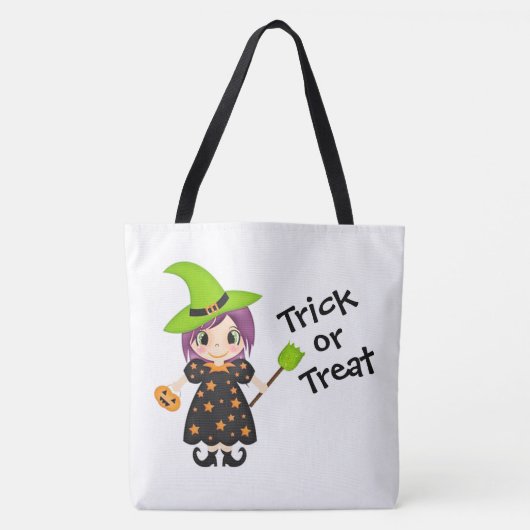 かわいい魔女を騙すか治療する トートバッグ (正面)