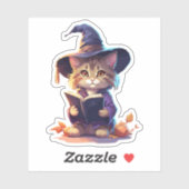 かわいい魔女キャットアート シール (シート)