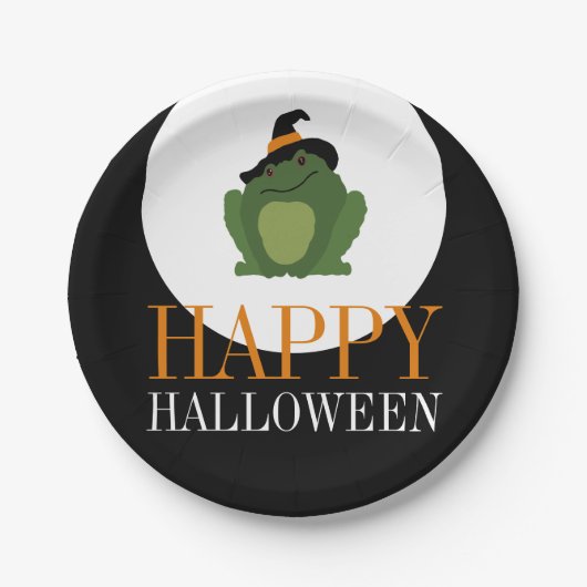 かわいい魔女トワッドハッピーハローウィン ペーパープレート (正面)