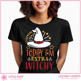 かわいい魔女ハットエクストラウィッチハロウィーン Tシャツ