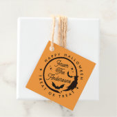 かわいい魔女ハッピーハローウィントリートアオートまたはトリートオファス フェイバータグ (インサイチュ)