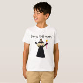 かわいい魔女ハッピーハローウィン Tシャツ (正面フル)
