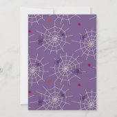 かわいい魔女ハロウィンガールバースデーパーティー 招待状 (裏面)