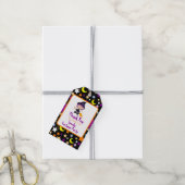 かわいい魔女ハロウィーンの衣装パーティー ギフトタグ (より糸付き)