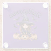 かわいい魔女ハロウィーンコースター ガラスコースター (裏面)