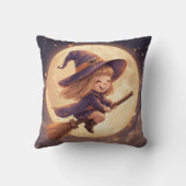 かわいい魔女ハロウィーン枕 – デコ不気味ール クッション (裏面)