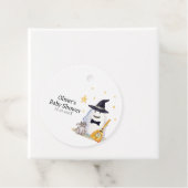 かわいい魔女リトルブー幽霊ボーイベビーシャワー フェイバータグ (インサイチュ)