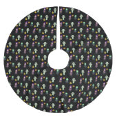 かわいい魔女ヴァンパイアとママハローウィンパーティ ブラッシュドポリエステルツリースカート (正面)