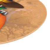 かわいい魔女猫とカボチャのハロウィーンの友達 カッティングボード (角)