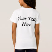 かわいい魔女猫とカボチャのハロウィーンの友達 Tシャツ (裏面)