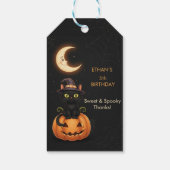 かわいい魔女猫とカボチャ誕生日 ギフトタグ (裏面)