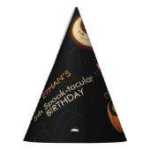 かわいい魔女猫とカボチャ誕生日 パーティーハット (左)