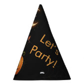 かわいい魔女猫とカボチャ誕生日 パーティーハット (右)