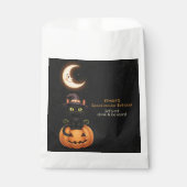 かわいい魔女猫とカボチャ誕生日 フェイバーバッグ (正面)