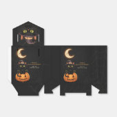 かわいい魔女猫とカボチャ誕生日 フェイバーボックス (折り畳みなし)