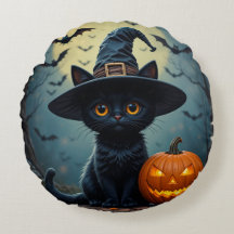 🧙‍♀️🐾 かわいい魔女猫のハロウィン雰囲気 ✨🎃