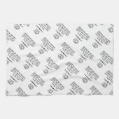 かわいい魔女白茶集めキッチンタオル キッチンタオル (横)