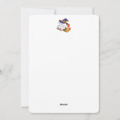 かわいい魔女見習い - ハロウィンの愛犬グッズ シーズンカード (裏面)