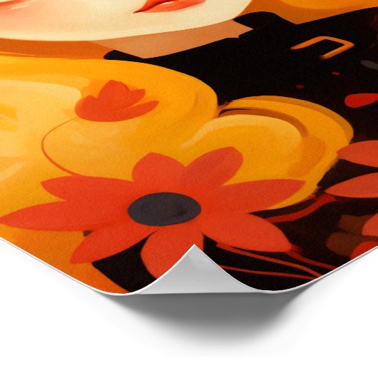 かわいい魔女 ポスター (角)