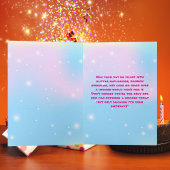 かわいい魔法おもしろい猫ユニコーン誕生日挨拶 カード