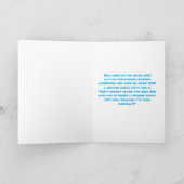 かわいい魔法のおもしろいユニコーン子供の誕生日挨拶 カード (内部)